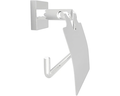 Toalettpappershållare av metall med lock