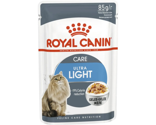 Kattmat ROYAL CANIN Light Weight Care Jelly Adult 12x85g Royal Canin kattmat Ultra Light i en 85 grams påse
