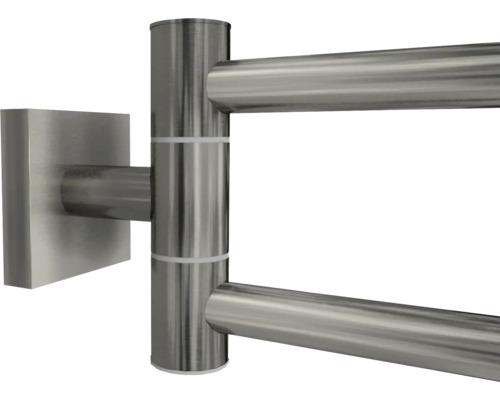 Svängbar handdukshållare av metall för väggmontering