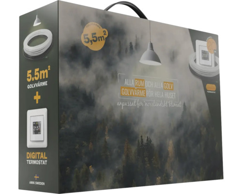 Golvvärme AMIKSweden med Digital termostat 55 m 550 W 5,5 kvm 8935965