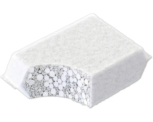 Bit porös betongsten med urtag