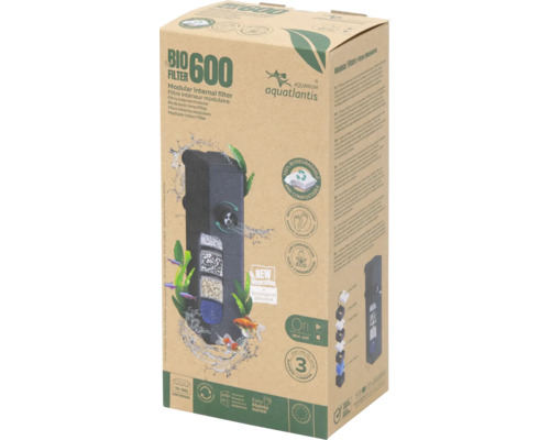 Aquatlantis Bio Filter 600 Modulärt innerfilter Förpackning