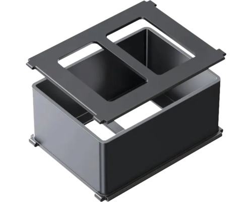 Dubbeluttag infälld dosa med monteringsram