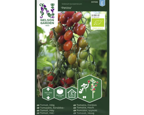 Ekologiska tomatfrön NELSON GARDEN BOL-T-4101 organic hög