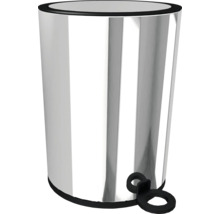 Papperskorg med pedal i metall