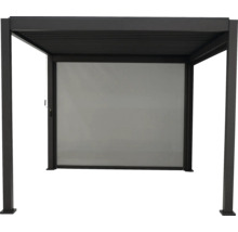 Pergola med lamelltak och sidoelement