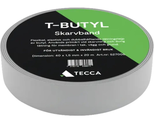 T-butyl tätningsband 40 x 1,5 millimeter x 20 meter