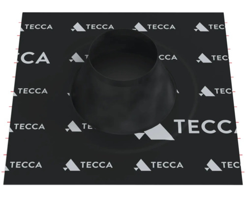 Takgenomföring för rör med Tecca-logotyp