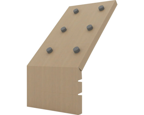 Vindavledare TECCA Airgap eaves C600 med 30 mm distans Träfäste med bultar för träkonstruktioner