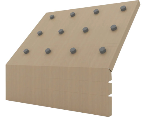 Vindavledare TECCA Airgap eaves C1200 med 30 mm distans Träförband med bultar för träbearbetning