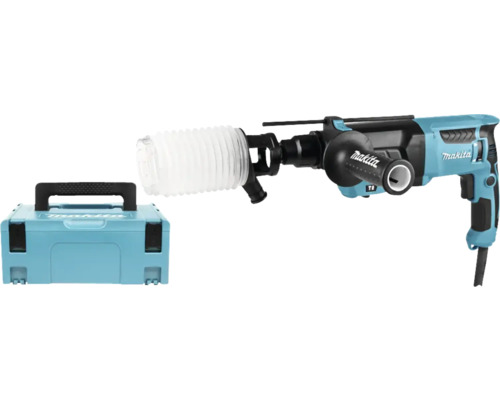 Makita borrhammare med dammutsug och transportväska