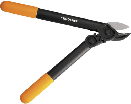 Fiskars häcksax med orange handtag