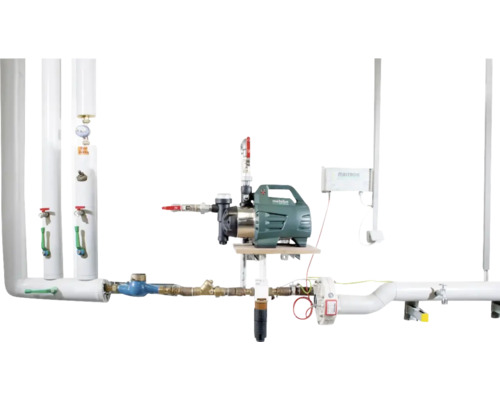 Installation med hydropress och rör