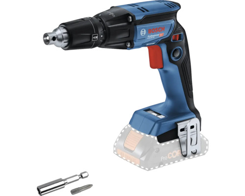 Bosch skruvdragare för gipsskivor med bits och bitshållare