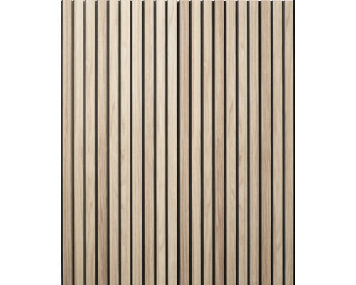 Träpanel med lamellstruktur