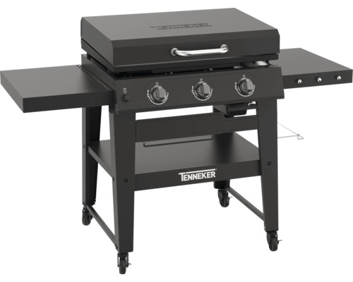 Tenneker gasolgrill med två förvaringsbord och underskåp