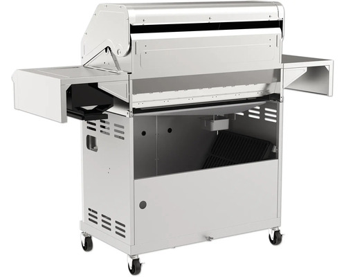 Grill med förvaringsytor och hjul