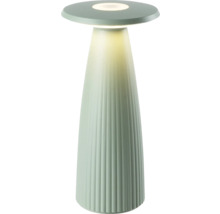 Bordslampa med smal, räfflad kolonn och rund bas