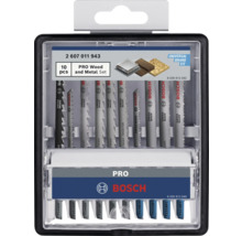 Bosch sticksågsbladsats för trä och metall, 10 stycken