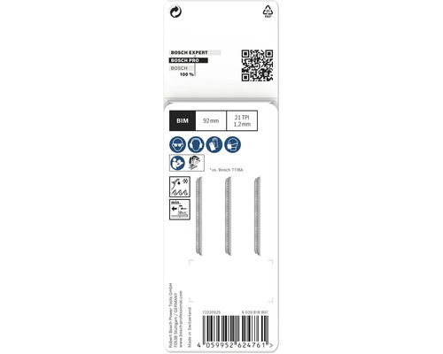 Bosch Expert sticksågblad set, 92 millimeter