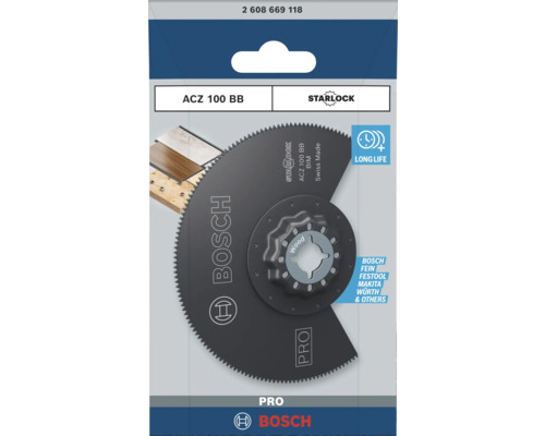 Bosch ACZ 100 BB dyksågblad för trä med Starlock-fäste