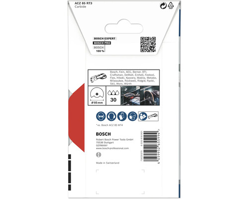 Bosch ACZ 85 RT3 Carbide sågbladsförpackning