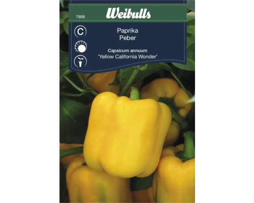 Paprikafrö WEIBULLS Capsicum annuum 'Yellow California Wonder'