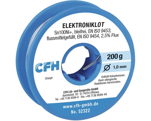 Lödtråd CFH elektronik EL322 blyfri 200 g