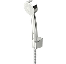 Handdusch med duschslang och vägghållare