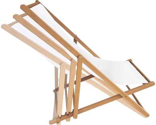 Träsolstol med justerbart ryggstöd