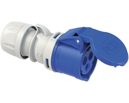 Industriellt kontaktdon med lock