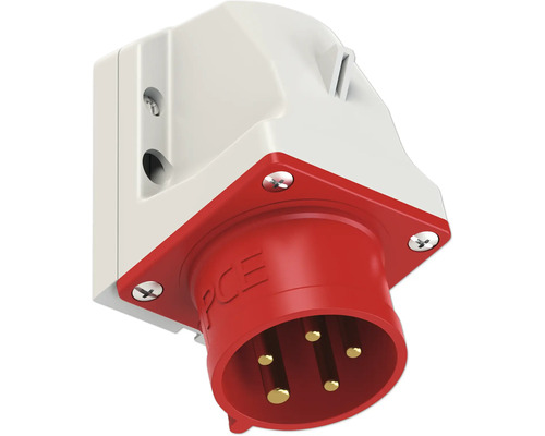 Vägguttag med fempolig kontakt för starkström