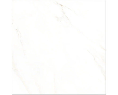 Vitt golvkakel med marmorlook