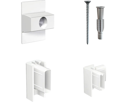 Fästmaterial för hålrumsprofiler, inklusive skruv och plugg