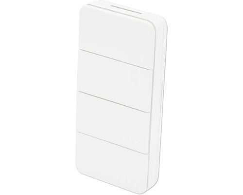 Vit trådlös fjärrkontroll med fyra knappar