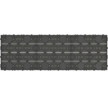 Detaljvy av sammankopplade plastplattor