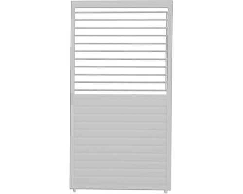 Lamellvägg MIRADOR ställbar Classic, Deluxe 111 för 400cm sida 123x235cm grå Staket med lameller för utomhusbruk