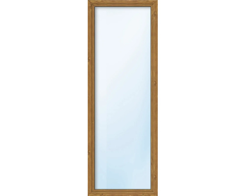 Öppningsbart fönster ARON Basic+ PVC 50x160cm vit/golden oak dreh-kipp vänster härdat glas in-och utvändigt Fönster med träram