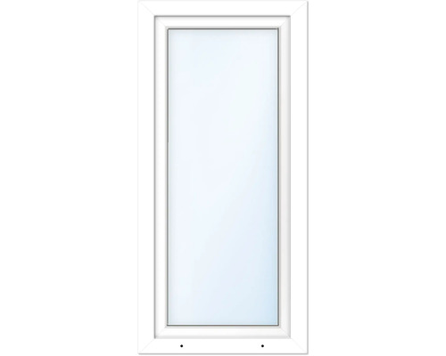 Öppningsbart fönster ARON BASIC+ PVC 50x160cm vit/vit dreh-kipp vänster härdat glas in-och utvändigt Vitt fönster med rektangulär ram