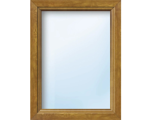 Fast fönster ARON BASIC+ PVC 70x100cm vit/golden oak isolerglas Rektangulär spegel med träram