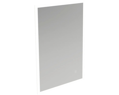 Rektangulär spegel med belysning för badrum