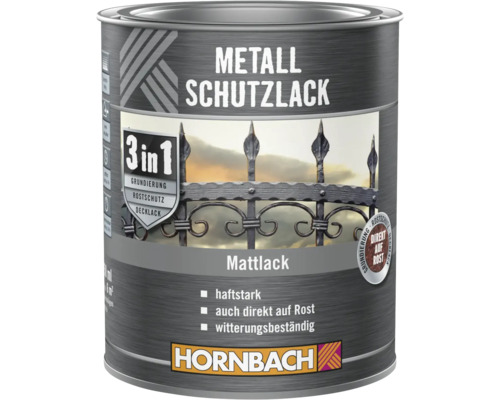 Burk metallskyddslack matt lack 3 i 1 från Hornbach