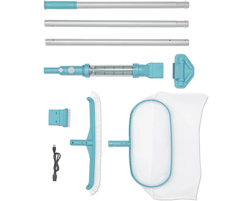 Poolrengöringsset BESTWAY AquaSurge batteridriven pooldammsugare 251cm