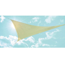 Solsegel triangel Coralie cremegul 360x360x360cm