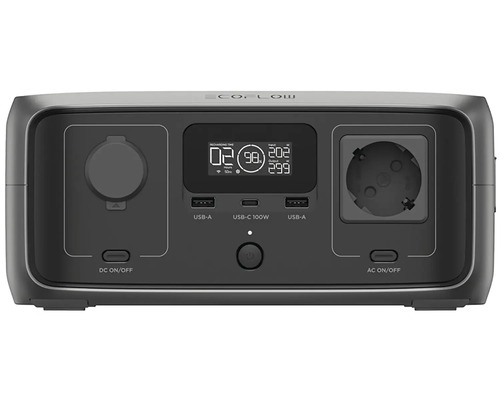 Ecoflow Powerstation med USB A- och USB C-portar