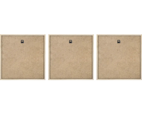 Baksidan av tre fotoramar med upphängning