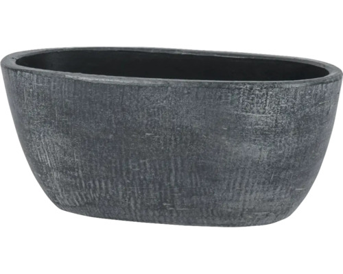 Oval blomkruka i sten