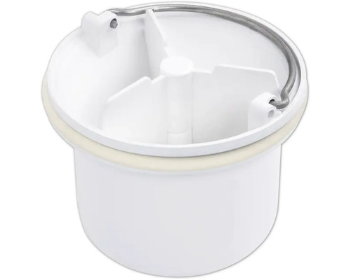 Vit färg hink insats av plast med metallbygel