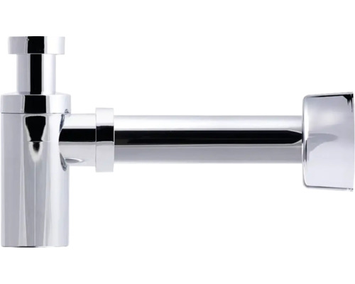 Vattenlåssats PURUS Design vägg kromad plast G32 och Ø40 mm utloppsrör 8075424 Vattenlås i metall