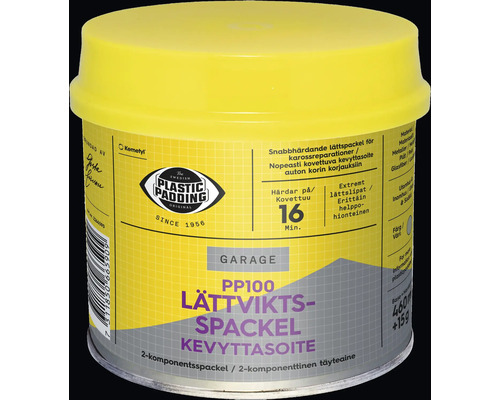 Gul burk med lättviktsspackel för bilreparation